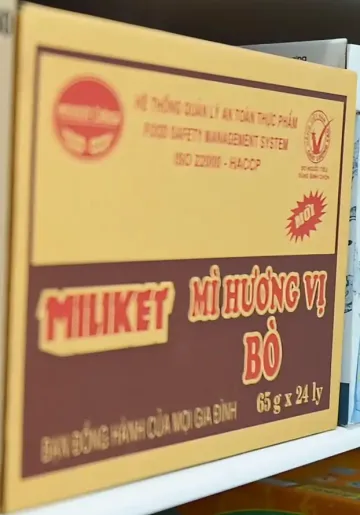Mẫu MP-009: Thùng carton in nhiều màu cho mì ly — in nhiều màu, Minh Phúc sản xuất