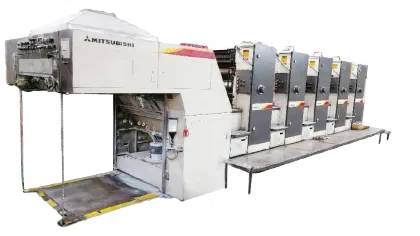 Máy in offset 5 màu in hộp giấy theo bộ nhận diện thương hiệu tại Minh Phúc
