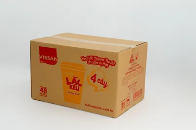 Thùng carton ba lớp in flexo một màu cho ngành thực phẩm chế biến
