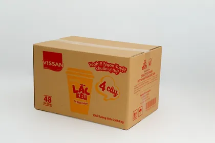 Thùng carton 3 lớp in flexo cho hàng thực phẩm Vissan do Minh Phúc sản xuất